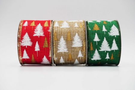 Christmas Trees Wired Ribbon_KF6703 ALL